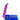 Blue and purple vial case container with a lid on a white background